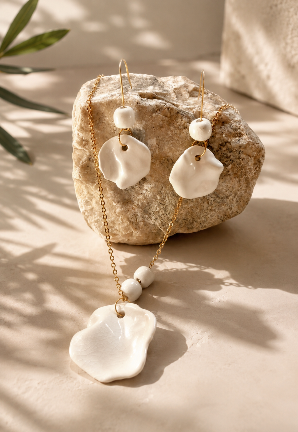 Conjunto de porcelana craquelada